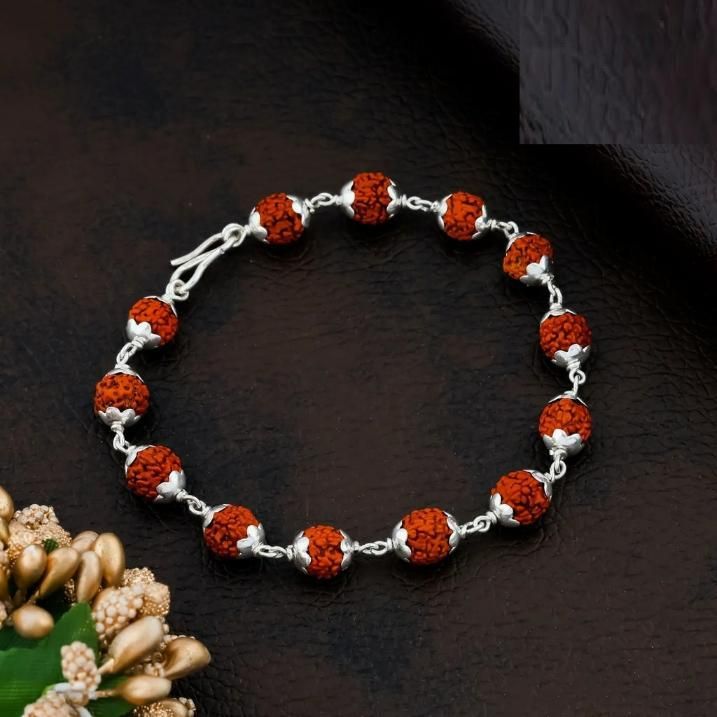 Rudraksha Bracelet Silver plated
