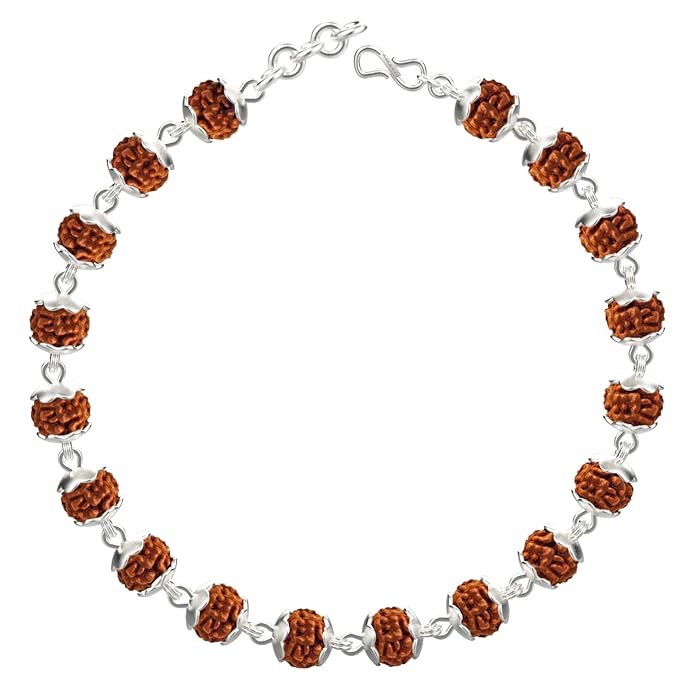 Rudraksha Bracelet Silver plated