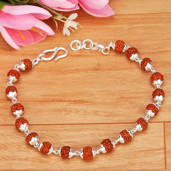 Rudraksha Bracelet Silver plated