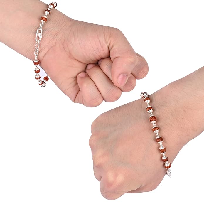 Rudraksha Bracelet Silver plated