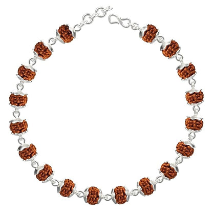 Rudraksha Bracelet Silver plated